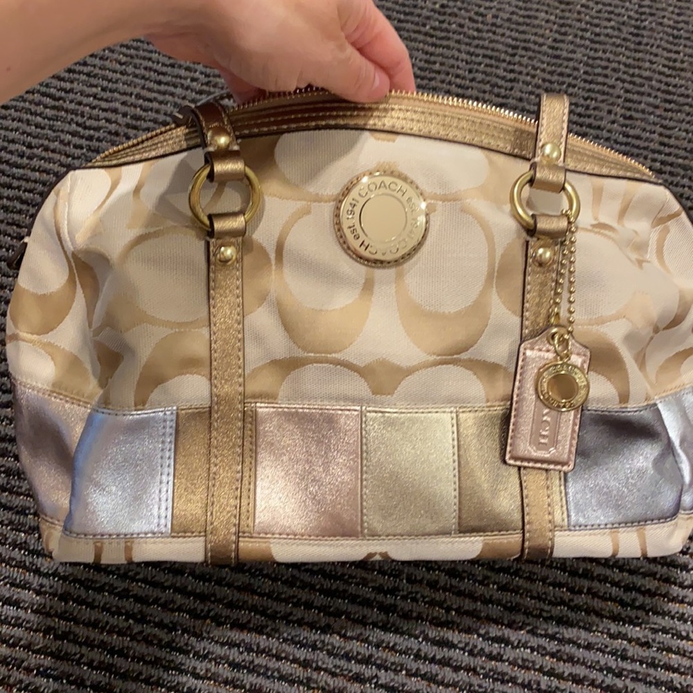 Coach gold bag